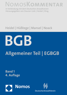 Bürgerliches Gesetzbuch: Allgemeiner Teil | EGBGB