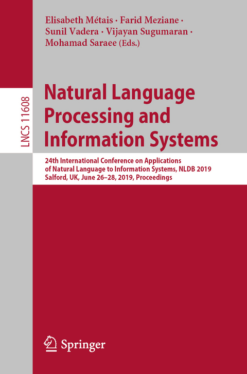 Natural Language Processing and Information Systems - 