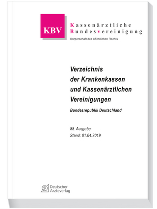 Verzeichnis der Krankenkassen und Kassenärztlichen Vereinigungen