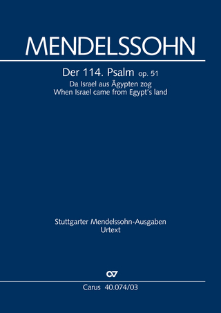 Der 114. Psalm (Klavierauszug)