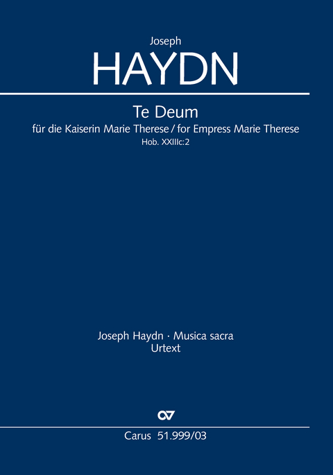 Te Deum (Klavierauszug) - Joseph Haydn