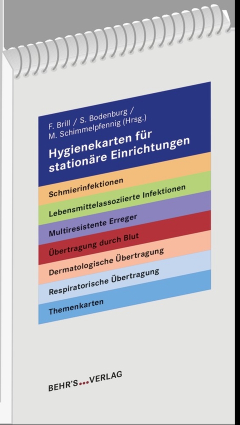 Hygienekarten f&uuml;r station&auml;re Einrichtungen - Sven Bodenburg, Ines Knipp
