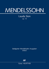 Lauda Sion (Klavierauszug) - Felix Mendelssohn Bartholdy