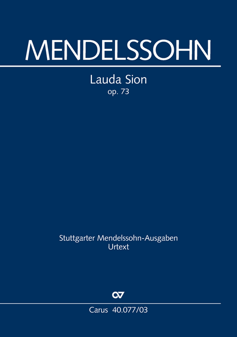 Lauda Sion (Klavierauszug) - Felix Mendelssohn Bartholdy