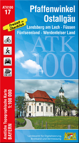 ATK100-17 Pfaffenwinkel, Ostallg&auml;u (Amtliche Topographische Karte 1:100000)