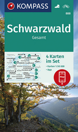 KOMPASS Wanderkarte Schwarzwald Gesamt - KOMPASS-Karten GmbH