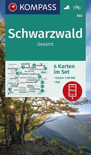KOMPASS Wanderkarte Schwarzwald Gesamt