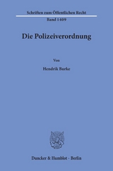 Die Polizeiverordnung. - Hendrik Burke