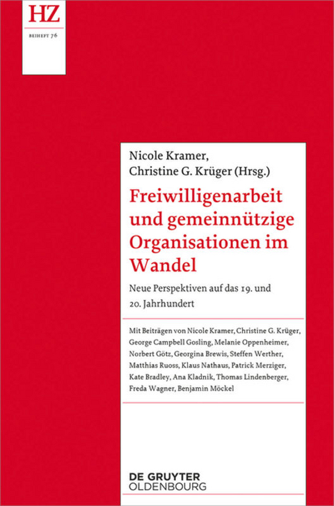 Freiwilligenarbeit und gemeinn&uuml;tzige Organisationen im Wandel - 