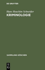 Kriminologie - Hans Hoachim Schneider