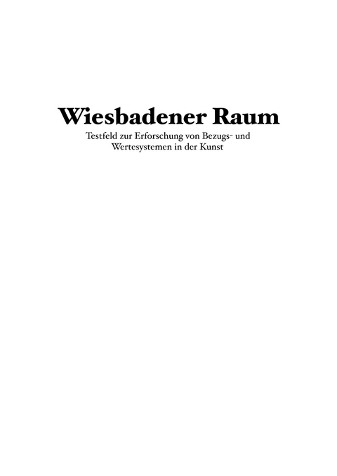 Wiesbadener Raum - Sascha B&uuml;ttner