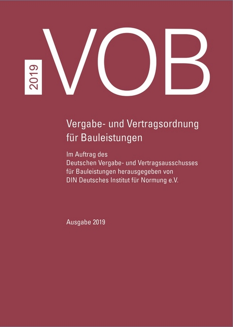 VOB 2019 Gesamtausgabe - 
