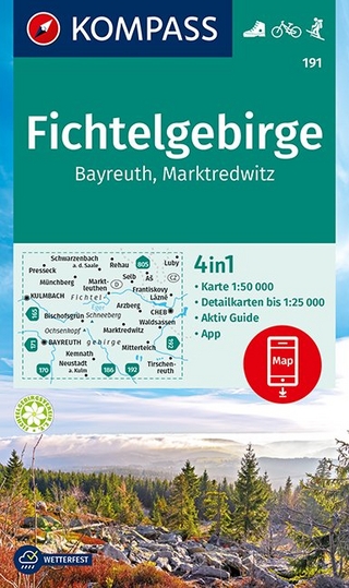 KOMPASS Wanderkarte Fichtelgebirge, Bayreuth, Marktredwitz