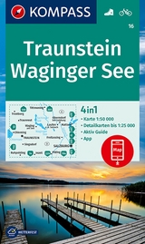 KOMPASS Wanderkarte 16 Traunstein, Waginger See 1:50.000 - 