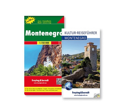 Montenegro Set, Kulturf&uuml;hrer + Autokarte 1:150.000 - 