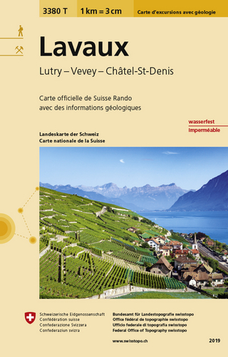3380T Lavaux Wanderkarte mit Geologie