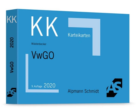 Karteikarten VwGO - Horst W&uuml;stenbecker