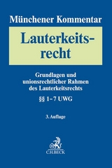 M&uuml;nchener Kommentar zum Lauterkeitsrecht Bd. 1: Grundlagen - 