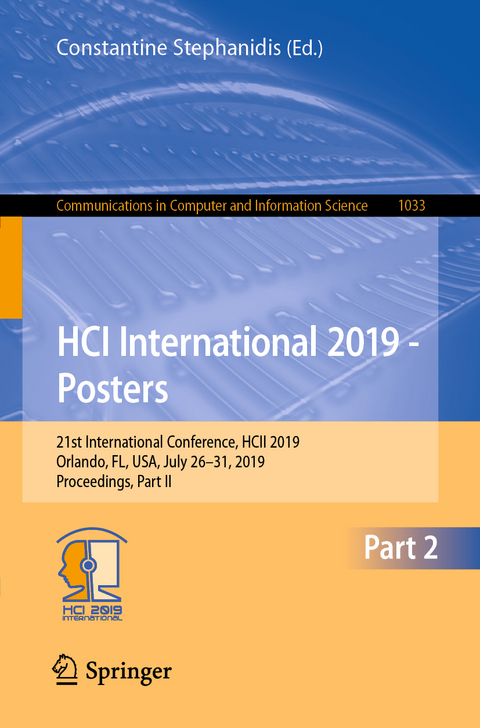 HCI International 2019 - Posters - 