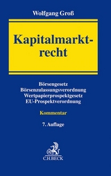 Kapitalmarktrecht - Groß, Wolfgang