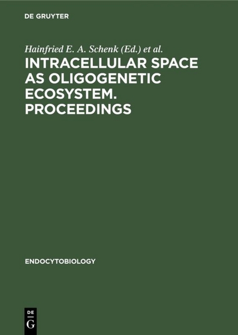 Intracellular space as oligogenetic ecosystem. Proceedings - 