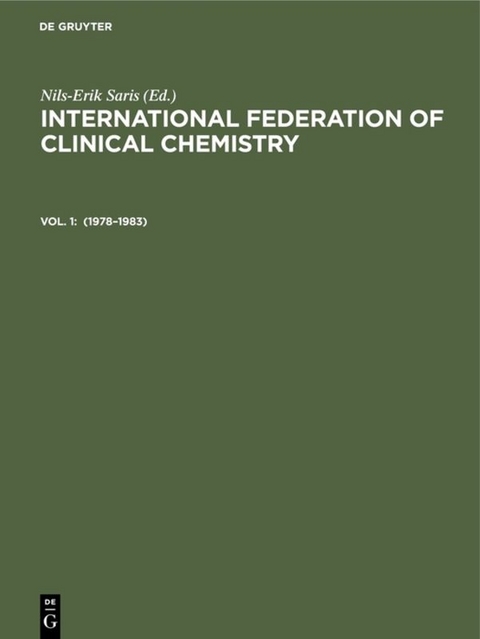 International Federation of Clinical Chemistry / 1978&ndash;1983 - 