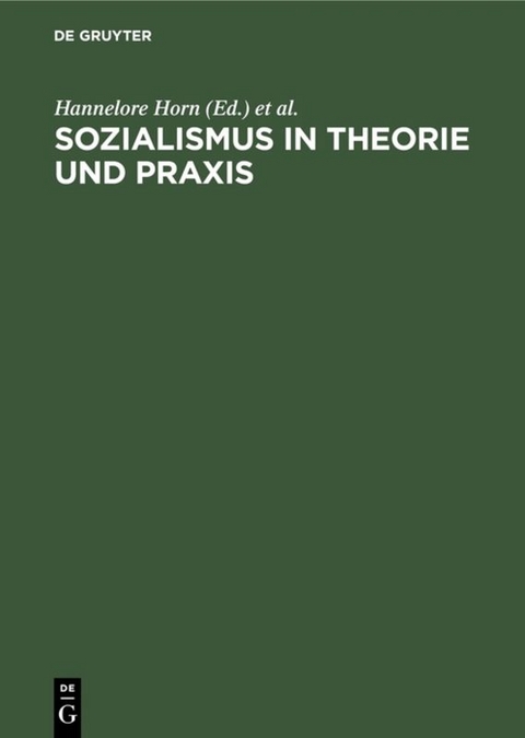 Sozialismus in Theorie und Praxis - 