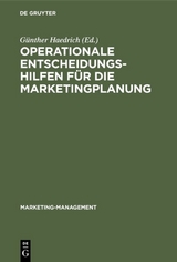 Operationale Entscheidungshilfen f&uuml;r die Marketingplanung - 