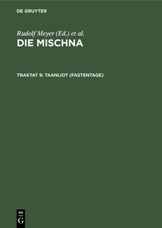 Die Mischna. Mo'ed / Taanijot (Fastentage)