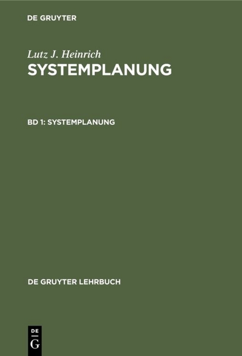 Systemplanung - Lutz J. Heinrich