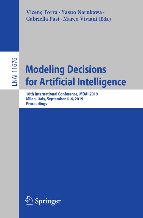 Modeling Decisions for Artificial Intelligence - 