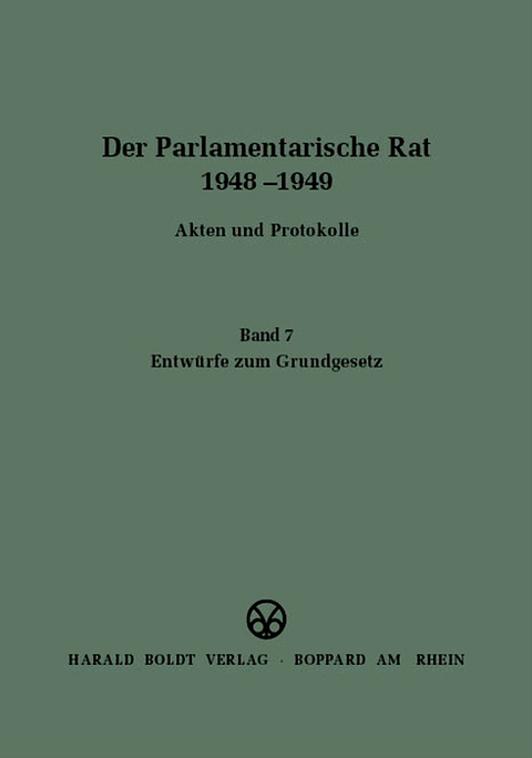 Entw&uuml;rfe zum Grundgesetz - 