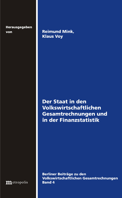 Der Staat in den Volkswirtschaftlichen Gesamtrechnungen und in der Finanzstatistik - Klaus Voy