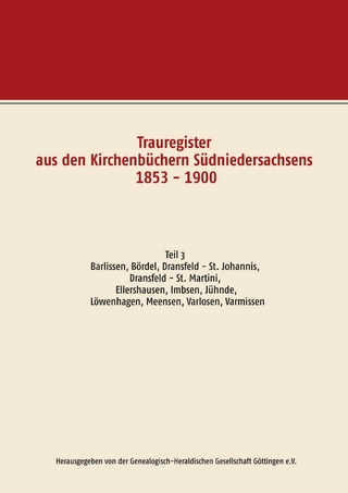 Trauregister aus den Kirchenbüchern Südniedersachsens 1853 - 1900