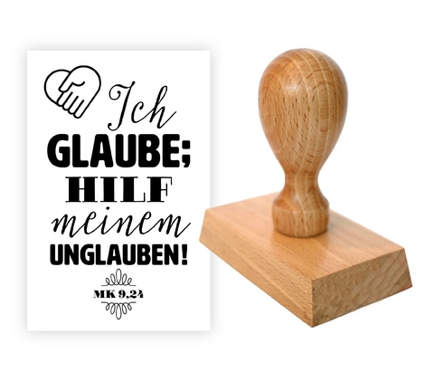 Stempel: Ich glaube; hilf meinem Unglauben! (Mk 9,24)