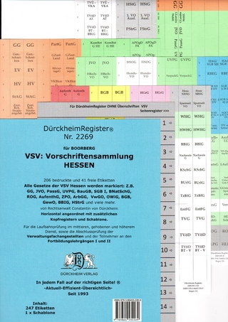 DürckheimRegister® VSV HESSEN, Griffregister BOORBERG Verlag