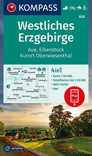 KOMPASS Wanderkarte Westliches Erzgebirge, Aue, Eibenstock, Kurort Oberwiesenthal
