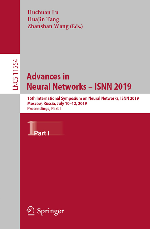 Advances in Neural Networks – ISNN 2019 - 
