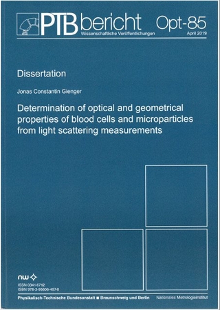 Determination of optical and geometrical properties of blood cells and microparticles from light scattering measurements