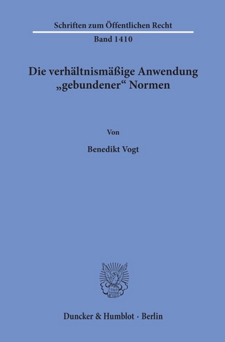 Die verhältnismäßige Anwendung 