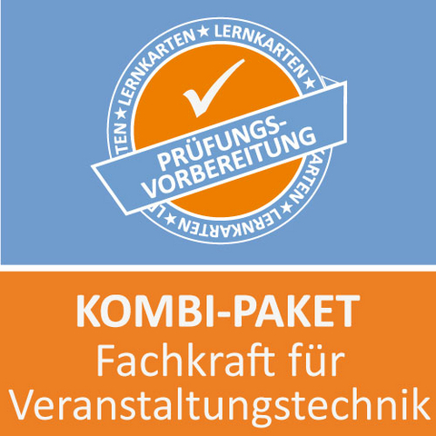 Kombi-Paket Fachkraft f&uuml;r Veranstaltungstechnik Lernkarten