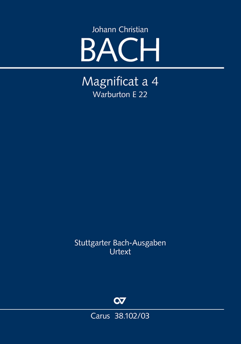 Magnificat a 4 (Klavierauszug) - Johann Christian Bach