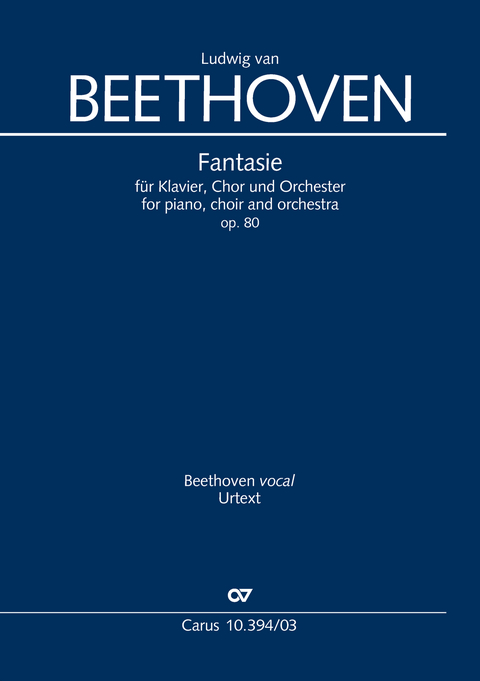 Fantasie f&uuml;r Klavier, Chor und Orchester (Klavierauszug) - Ludwig van Beethoven