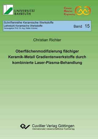 Oberflächenmodifizierung flächiger Keramik-Metall Gradientenwerkstoffe durch kombinierte Laser-Plasma-Behandlung