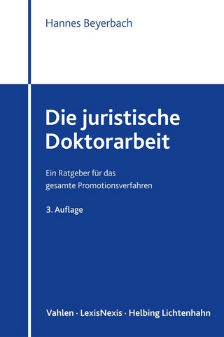 Die juristische Doktorarbeit