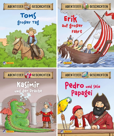 Nelson Mini-B&uuml;cher: Abenteuergeschichten 1-4