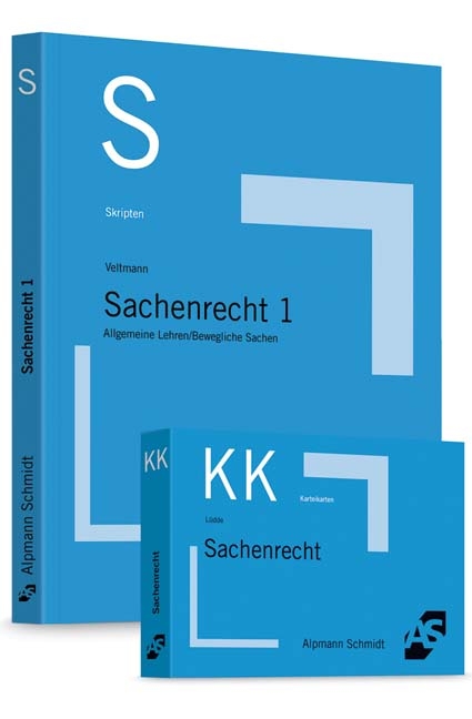 Bundle Veltmann, Skript Sachenrecht 1 + L&uuml;dde, Karteikarten Sachenrecht