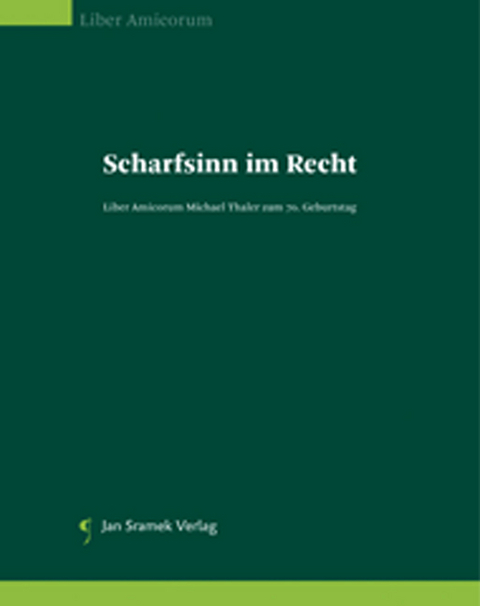 Scharfsinn im Recht - 