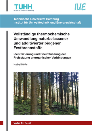 Vollständige thermochemische Umwandlung naturbelassener und additivierter biogener Festbrennstoffe