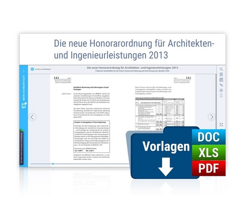 Die neue Honorarordnung f&uuml;r Architekten- und Ingenieurleistungen 2013 - Stefan Dausner, Friedhelm Doell, Birgit Schaarschmidt, R&uuml;diger M. Schilke, Dr. Schmid  Pirmin, Julian Senders